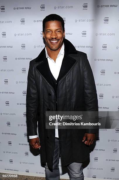 Actor Nate Parker attends the G-Star Raw Presents NY Raw Fall/Winter 2010 Collection at Hammerstein Ballroom on February 16, 2010 in New York, New...