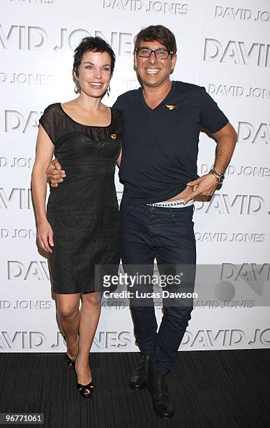 Sigrid Thornton and Peter Alexander arrive at the David Jones Autumn/Winter 2010 Season Launch at Central Pier, Docklands on February 17, 2010 in...