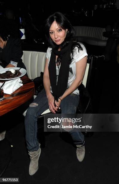Actress Shannen Doherty attends G-Star Raw Presents NY Raw Fall/Winter 2010 Collection dinner at STK on February 16, 2010 in New York City.