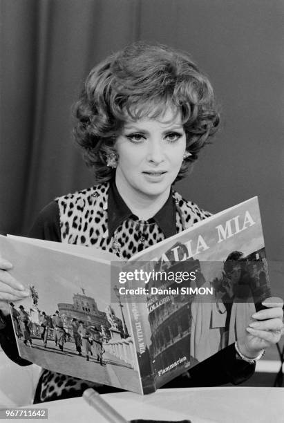 Gina Lollobrigida à Paris le 21 octobre 1973, France.