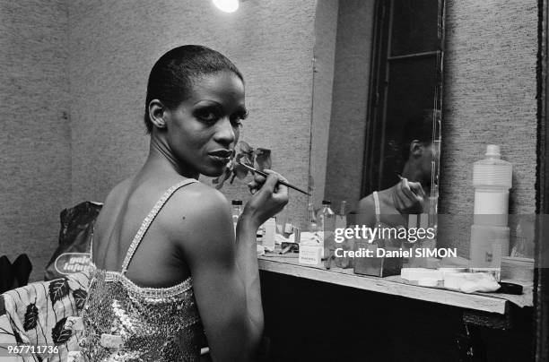 Lisette Malidor, nouvelle meneuse et danseuse du Casino de Paris le 27 juin 1973, France.