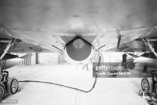 Baptême du Mirage F1 le 27 avril 1975 sur la base aérienne d'Orange, France.