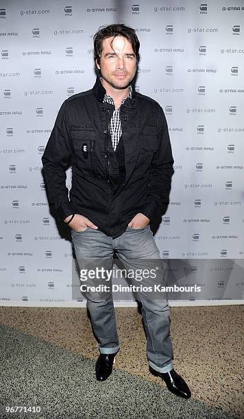 Actor Matthew Settle attends the G-Star Raw Presents NY Raw Fall/Winter 2010 Collection at Hammerstein Ballroom on February 16, 2010 in New York, New...