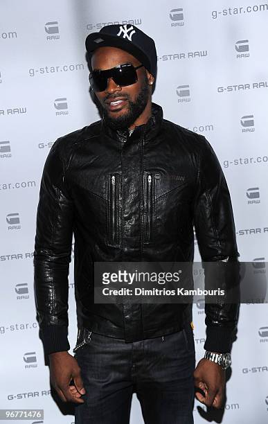 Model Tyson Beckford attends the G-Star Raw Presents NY Raw Fall/Winter 2010 Collection at Hammerstein Ballroom on February 16, 2010 in New York, New...
