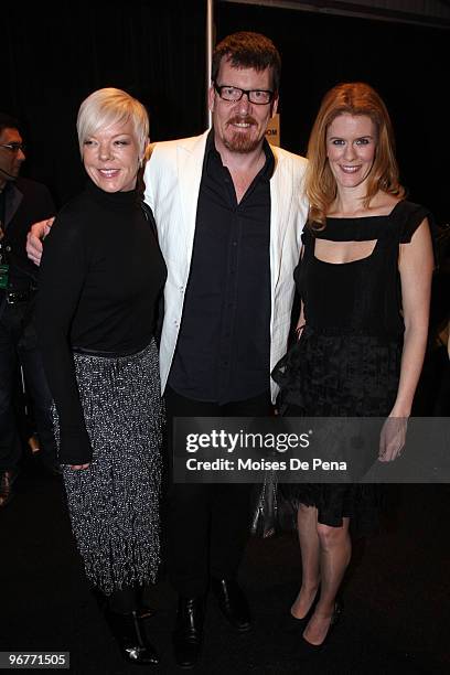 Tabatha Coffey, Simon Van Kempin and Alex McCord attend the Thuy Fall 2010 fashion show during Mercedes-Benz Fashion Week at Bryant Park on February...