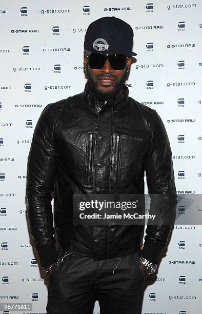 Model Tyson Beckford backstage at G-Star Raw Presents NY Raw Fall/Winter 2010 Collection at Hammerstein Ballroom on February 16, 2010 in New York,...