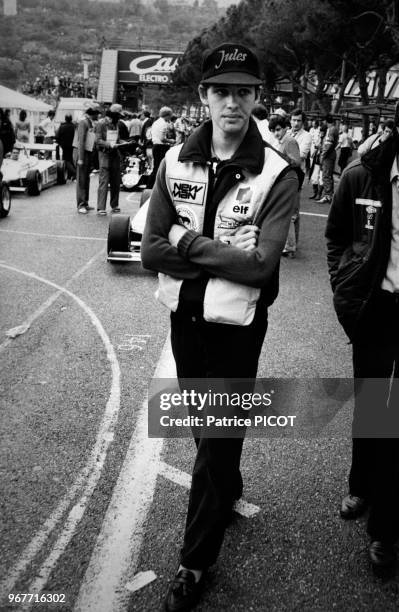 Paul Belmondo lors du Grand-Prix de Monaco le 16 mai 1983, Monte Carlo.
