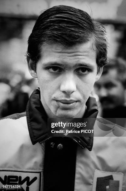 Paul Belmondo lors du Grand-Prix de Monaco le 16 mai 1983, Monte Carlo.