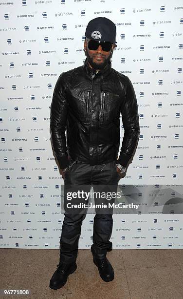 Model Tyson Beckford backstage at G-Star Raw Presents NY Raw Fall/Winter 2010 Collection at Hammerstein Ballroom on February 16, 2010 in New York,...