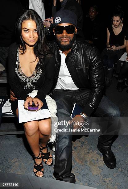 Tyson Beckford and guest attend G-Star Raw Presents NY Raw Fall/Winter 2010 Collection at Hammerstein Ballroom on February 16, 2010 in New York, New...