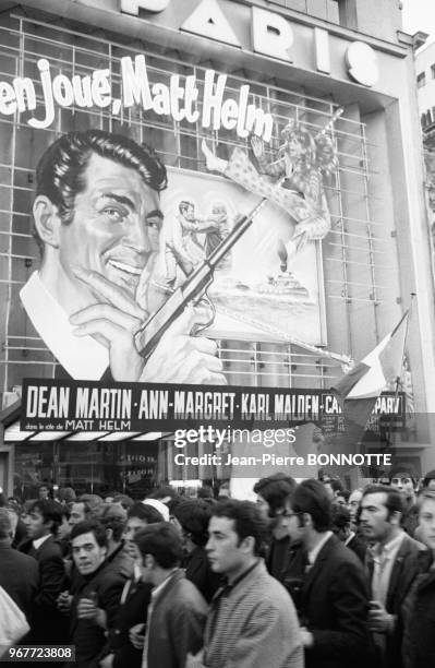 Manifestation de soutien à Israel lors de la guerre des 6 Jours, Paris le 31 mai 1967, France.