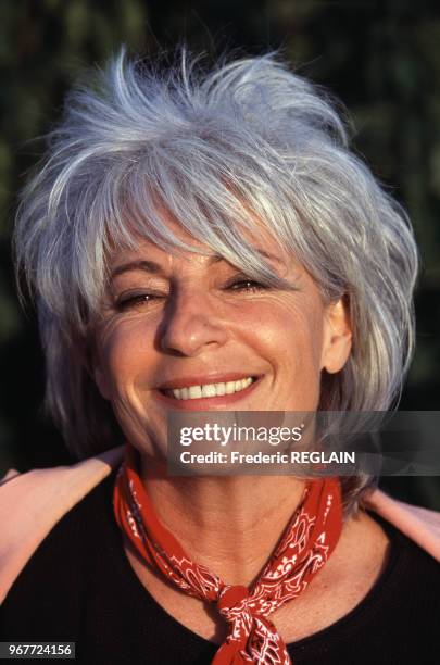 Portrait de Catherine Lara le 17 juin 1995 à Disneyland, Marne-la-Vallée, France.