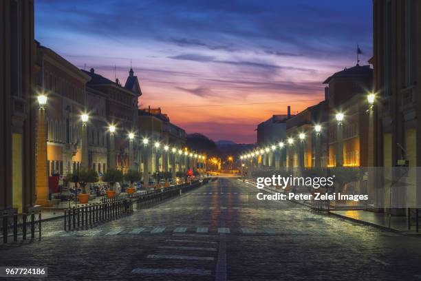 road of the conciliation in rome at dawn - via della conciliazione stock pictures, royalty-free photos & images