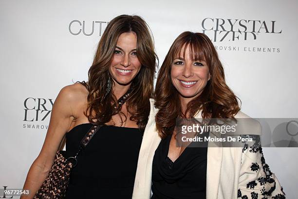 Kelly Bensimon and Jill Zarin attend the Thuy Fall 2010 fashion show during Mercedes-Benz Fashion Week at Bryant Park on February 16, 2010 in New...