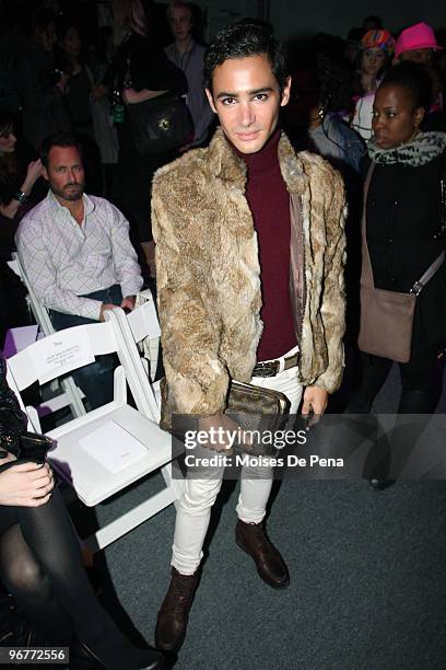 Adrien Fields attends the Thuy Fall 2010 fashion show during Mercedes-Benz Fashion Week at Bryant Park on February 16, 2010 in New York City.