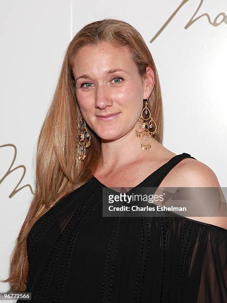 Volleyball player Kerri Walsh attends the Max Azria Fall 2010 fashion show during Mercedes-Benz Fashion Week at Bryant Park on February 16, 2010 in...