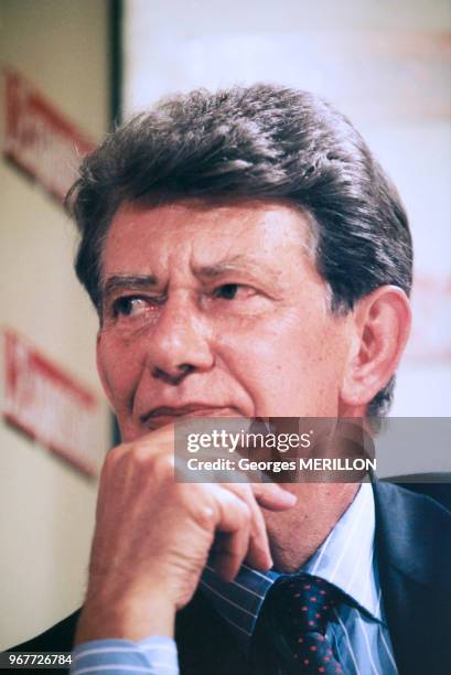 Portrait de Lucien Douroux, directeur général de la banque Crédit Agricole , 26 juin 1997, France.