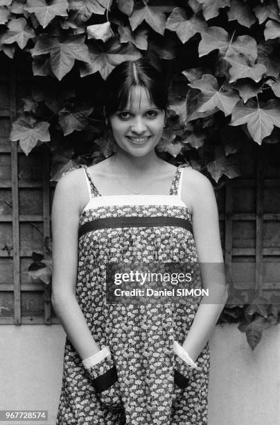 Actrice française Jeanne Goupil à Paris le 18 aout 1976, France.