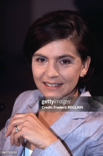 Anne Nivat, journaliste et romancière, le 14 juin 2000 à Paris, France.