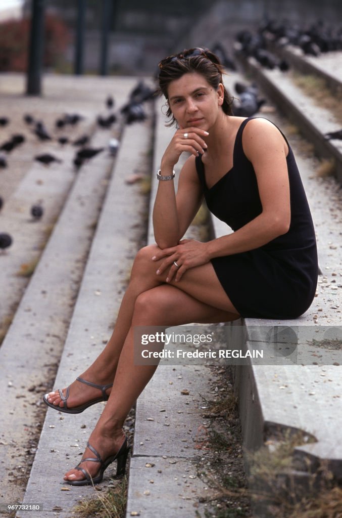Anne Nivat, journaliste et romancière, le 14 juin 2000 à Paris