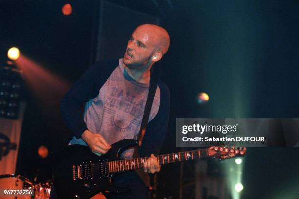 Le musicien et chanteur Moby au Zénith le 30 mai 2000 à Paris, France.