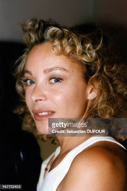 Actrice Grace de Capitani le 27 mai 1998 à une soirée à Paris, France.