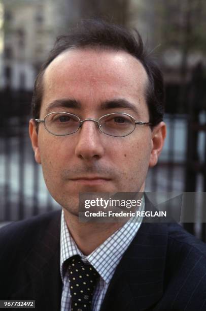 Portrait de l'économiste Emmanuel Ferry le 21 septembre 2001 à Paris en France.