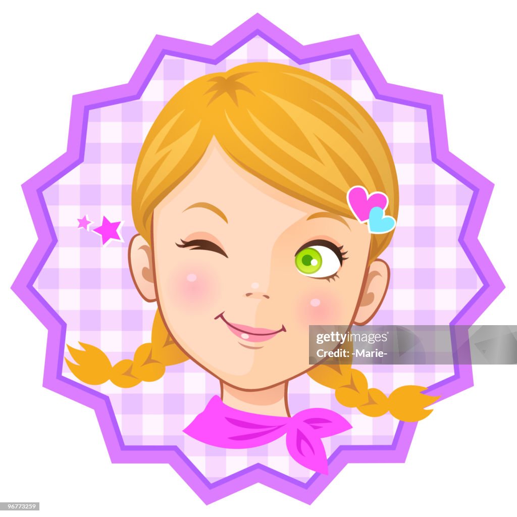 Little girl_winking