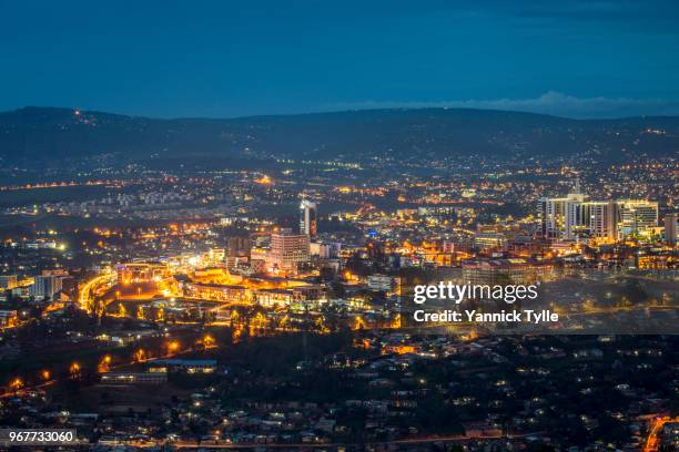 kigali city view from nyarugenge - kigali stock pictures, royalty-free photos & images