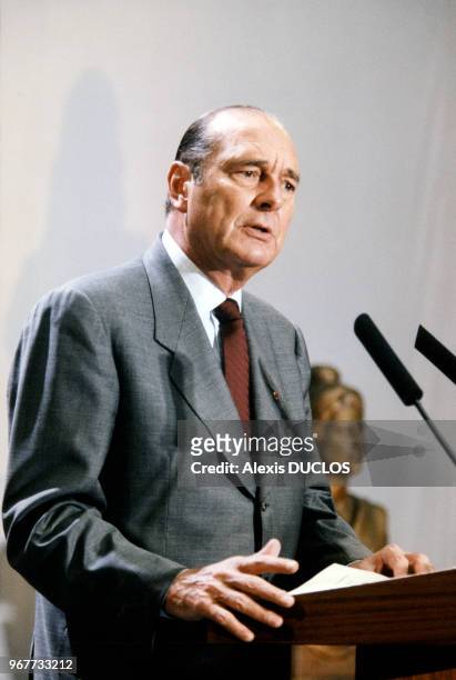 Jacques Chirac a inauguré le nouvel hôpital François Quesnay dans le quartier du Val Fourré en précisant dans son discours que cet hôpital était "la...