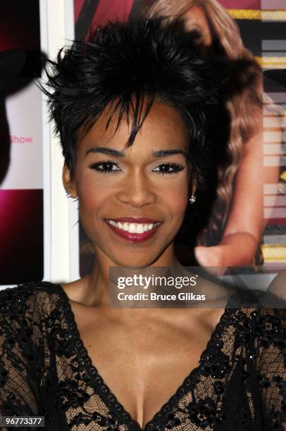 Michelle Williams poses at "The Wendy Williams Show" on February 16, 2010 in New York City.