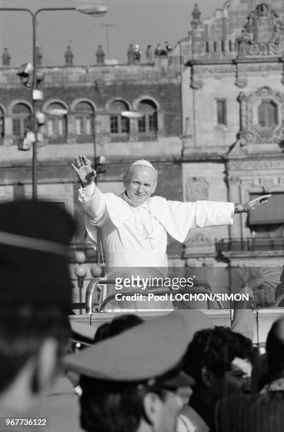 Le Pape Jean-Paul II arrive à Mexico le 26 janvier 1979, Mexique.