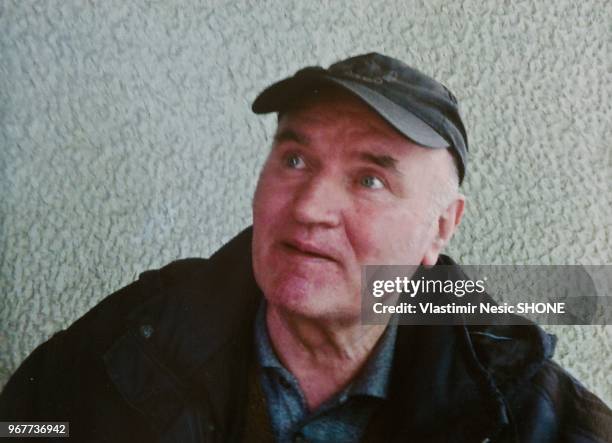 Ratko Mladic portrait, image released by Politika.