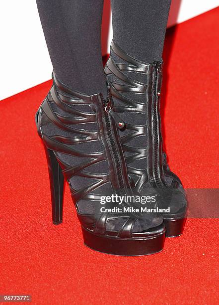 Pixie Lott arrives at the Brit Awards 2010 launch held the at The Indigo 02 on January 18, 2010 in London, England.