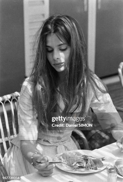 Nastassja Kinski lors d'un déjeuner au Festival de Cannes le 17 mai 1979, France.