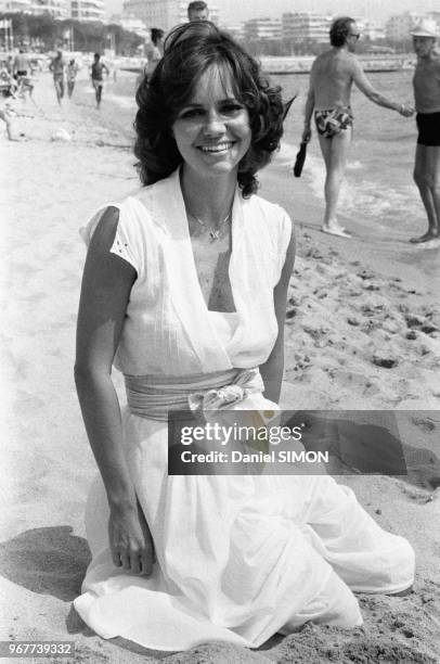 Actrice américaine Sally Field lors du Festival de Cannes le 17 mai 1979, France.