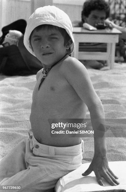 Acteur suisse David Bennent lors du Festival de Cannes le 22 mai 1979, France.