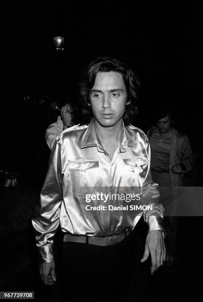 Jean-Michel Jarre après son concert Place de la Concorde le 14 juillet 1979 à Paris, France.