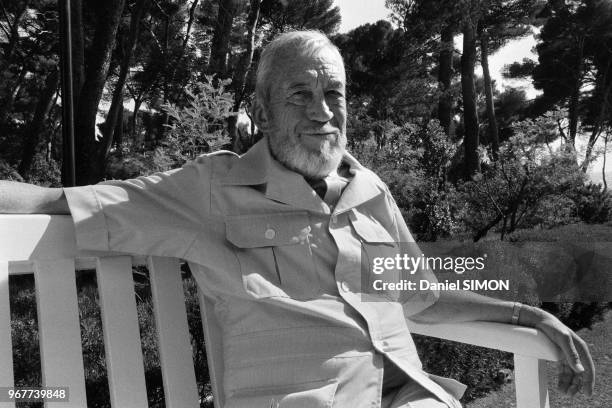 Portrait du réalisateur américain John Huston lors du Festival de Cannes le 22 mai 1979, France.