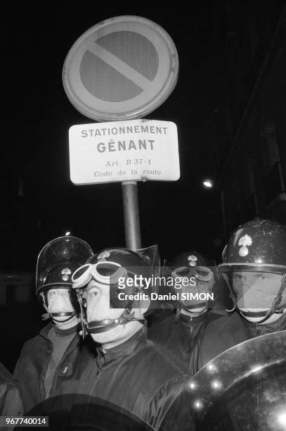 Lors d'une manifestation à paris le 15 novembre 1978, France.