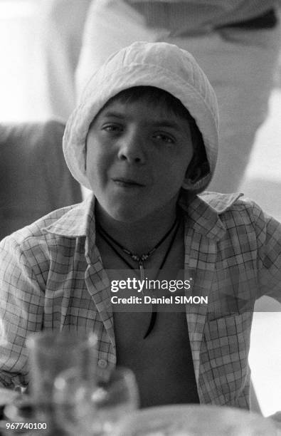 Acteur suisse David Bennent lors du Festival de Cannes le 22 mai 1979, France.