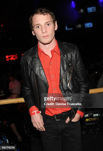 Anton Yelchin attends the AG Adriano Goldschmied party at Rain Nightclub at The Palms Casino Resort on February 16, 2010 in Las Vegas, Nevada.