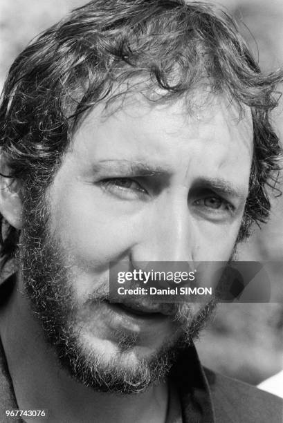 Pete Townshend guitariste du groupe les 'Who' lors du Festival de Cannes le 14 mai 1979, France.