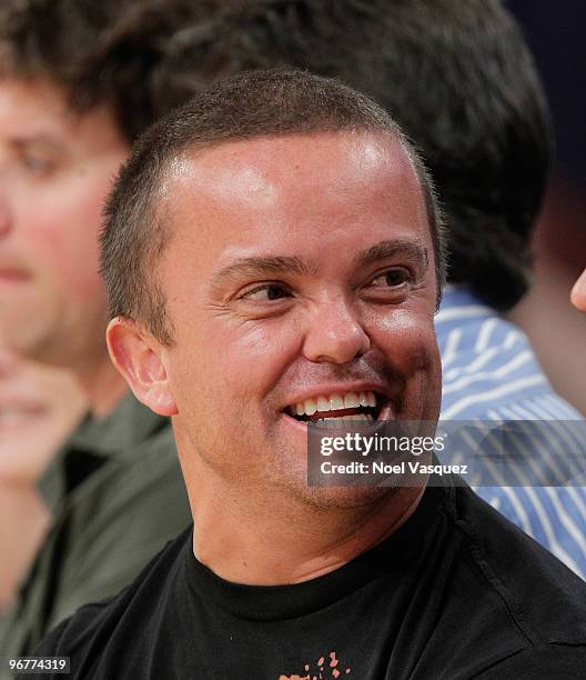 Jason Acuna attends a game between the Golden State Warriors and the Los Angeles Lakers at Staples Center on February 16, 2010 in Los Angeles,...