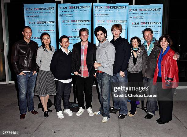 Actor / director Alex Nesic, producer Maya Kanehara, producer Ken Franchi, director Todd Strauss-Schulson, writer / actor Evan Mann, sound editor Tom...