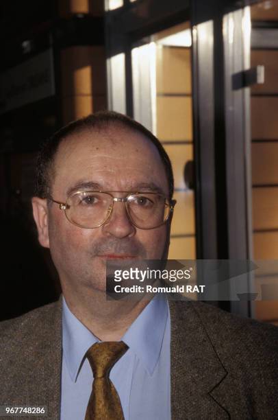 Bernard Antony candidat du Front national aux élections régionales, le 18 janvier 1998 à Lyon, France.