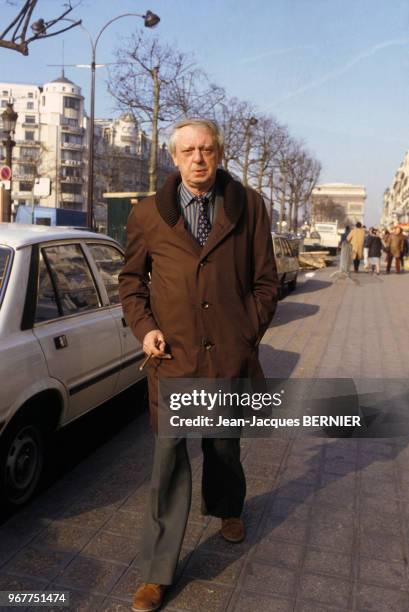 écriavain britannique Anthony Burgess à Paris le 23 février 1983, France.