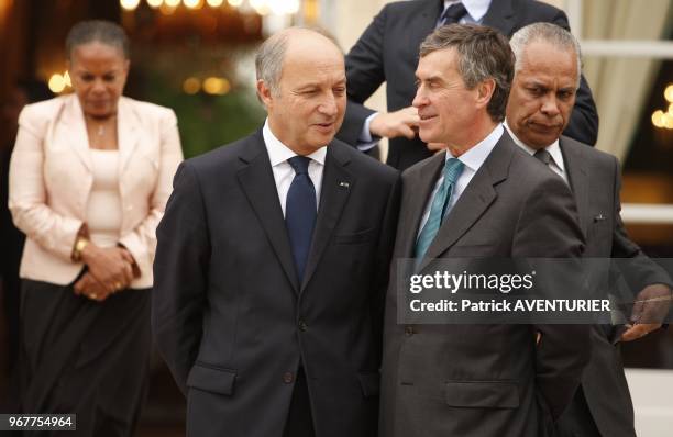 Outgoing French Budget Minister Jerome Cahuzac during the first weekly cabinet meeting at Elysee Palace on May 17, 2012 in Paris,France.Jerome...