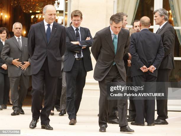 Outgoing French Budget Minister Jerome Cahuzac during the first weekly cabinet meeting at Elysee Palace on May 17, 2012 in Paris,France.Jerome...