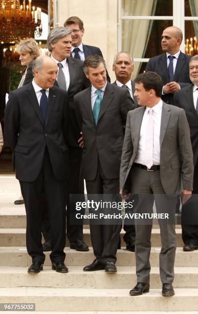 Outgoing French Budget Minister Jerome Cahuzac during the first weekly cabinet meeting at Elysee Palace on May 17, 2012 in Paris,France.Jerome...